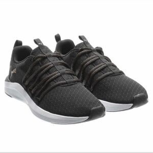 PUMA Ladies' Prowl Knit Sneakers Black 6.5